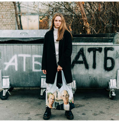 Сумка для пляжу і покупок Grant Wood "American Gothic"