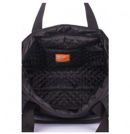 Стеганая женская сумка Poolparty Air (черная)