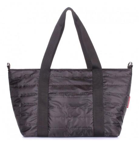 Стеганая женская сумка Poolparty Air (черная)