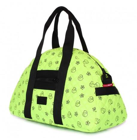 Стеганая женская сумка Poolparty Alaska Ducks (салатовая)