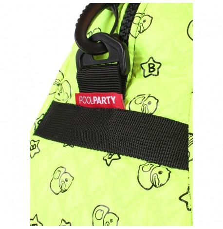 Стеганая женская сумка Poolparty Alaska Ducks (салатовая)