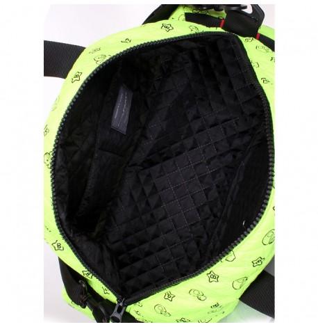 Стеганая женская сумка Poolparty Alaska Ducks (салатовая)