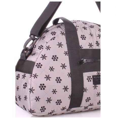 Стьобана жіноча сумка Poolparty Alaska Snowflakes (сіра)