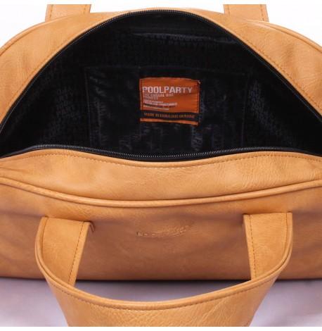 Жіноча сумка Poolparty Boom (коричнева)
