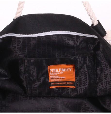Сумка Poolparty з морським принтом (чорна)