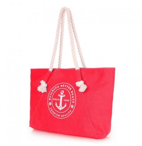 Сумка Poolparty Breeze з морським принтом (червона)
