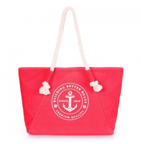 Сумка Poolparty Breeze з морським принтом (червона)