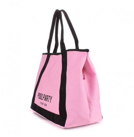 Котоновая сумка Poolparty Laguna (розовая)