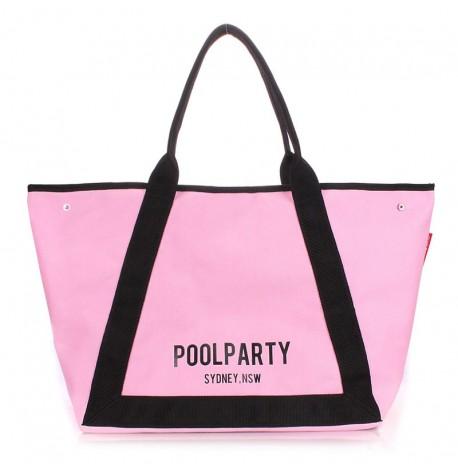 Котоновая сумка Poolparty Laguna (розовая)
