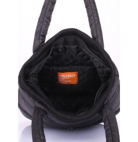 Стьобана жіноча сумка з рукавичкою Poolparty Mitten (чорна)
