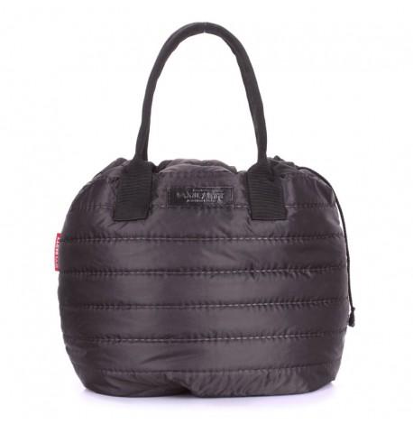 Стьобана жіноча сумка на шнурку Poolparty Muffin (чорна)