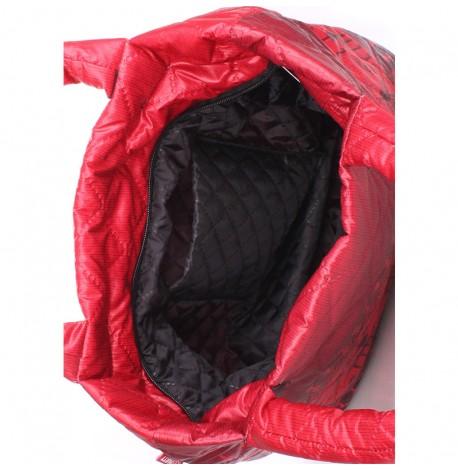 Дута болоньєва жіноча сумка Poolparty з оленями (червона)