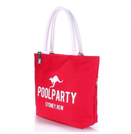 Пляжная сумка Poolparty (красная)