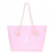 Пляжная сумка Poolparty с морским принтом (розовая)