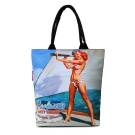 Котоновая летняя сумка Poolparty Navy Chicks