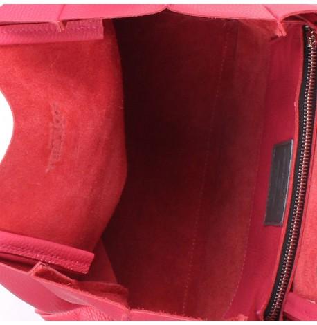 Женская кожаная сумка Poolparty Soho (розовая)