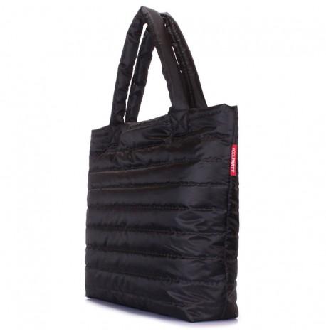 Дута болоньєва жіноча сумка Poolparty PP (чорна)