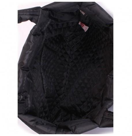 Дута болоньєва жіноча сумка Poolparty PP (чорна)