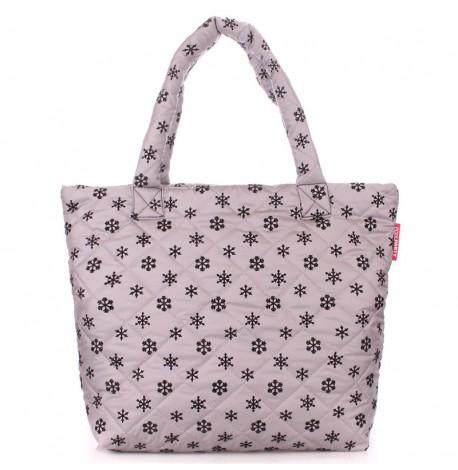 Дута болоньєвих жіноча сумка Poolparty Snow (сіра)