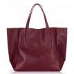 Женская кожаная сумка Poolparty Soho (бордовая)