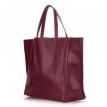 Женская кожаная сумка Poolparty Soho (бордовая)