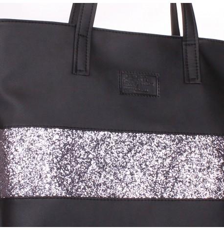 Жіноча сумка з блискітками Poolparty Sparkle (чорна)
