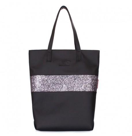 Жіноча сумка з блискітками Poolparty Sparkle (чорна)