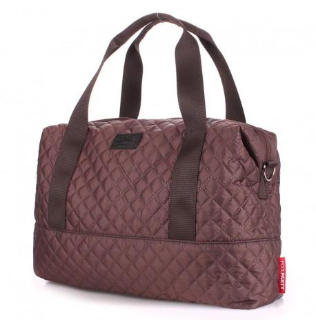 Стьобана жіноча сумка Poolparty Swag (коричнева)