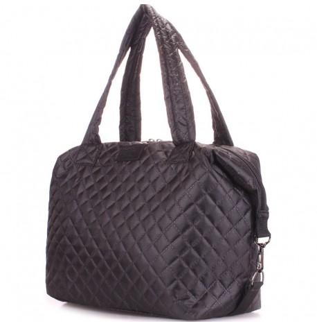 Стеганая женская сумка Poolparty Tokyo (черная)