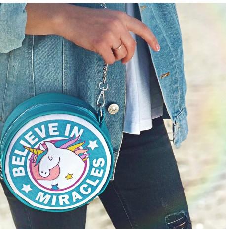 Сумка кругла Tablet "Believe in miracles"