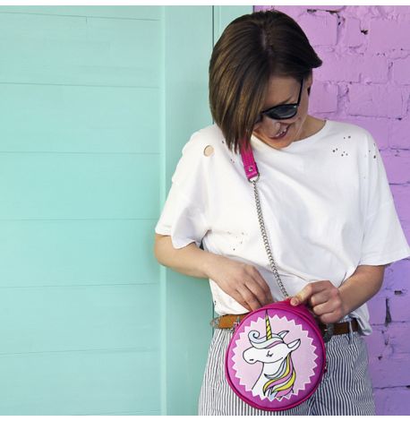 Сумка круглая Tablet "Единорог"