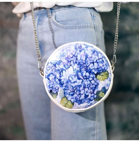 Сумка кругла Tablet "Бузок" біла