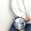 Сумка круглая Tablet "Париж" темно-синяя