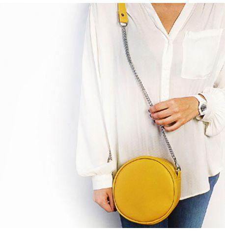 Сумка кругла Tablet жовта