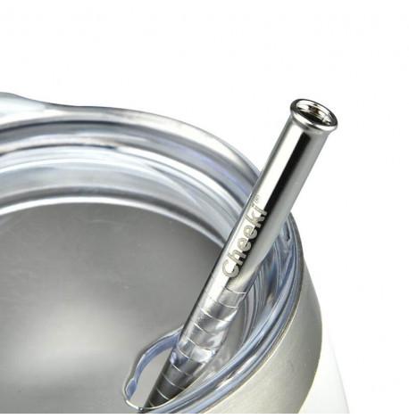 Термостакан зі сталевою трубочкою Cheeki Wine Tumbler Pink Champagne (220 мл)