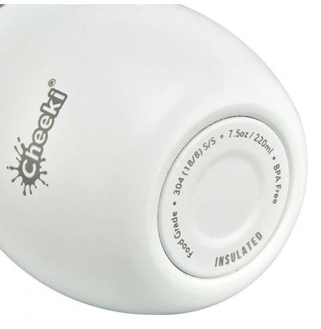 Термостакан со стальной трубочкой Cheeki Wine Tumbler Spirit White (220 мл)