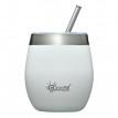 Термостакан со стальной трубочкой Cheeki Wine Tumbler Spirit White (220 мл)
